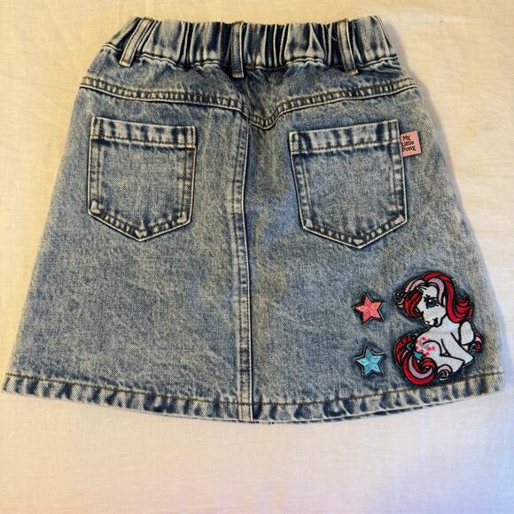 NWT! Lola And The Boys x My Little Pony Girls 6 Denim Patch Skirt - Picture 1 of 4